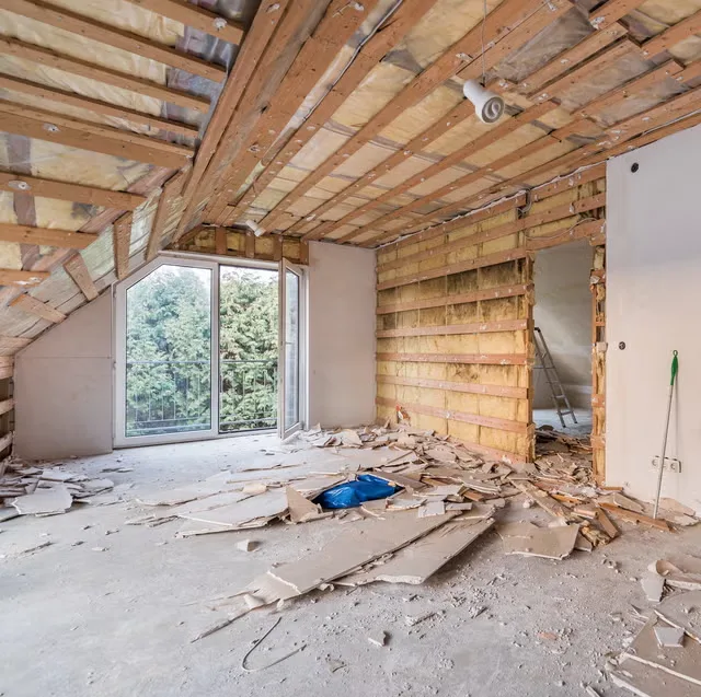 Pièce en rénovation